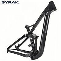 AliExpress SYRAK T1000 PF30 29er 3K twill carbon fiber full suspension mountain bike frame 190*50mm seatpost 31.6mm carbon mtb frame