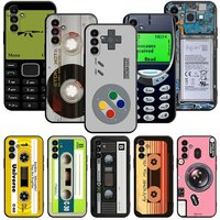 Case For Samsung Galaxy A52 A53 A12 A13 A54 A32 A51 A71 A23 A33 A21s 5G A22 A50 Soft Phone Retro Camera Games