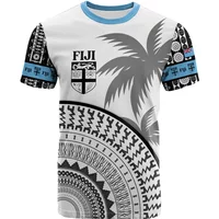 Fashion Fiji 3D Printed T Shirt For Men Summer Round Neck Short Sleeves Casual Tops Polynesian Tees Street Oversized T-shirt