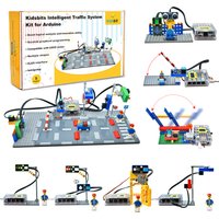 Kidsbits Intelligent Traffic System Kit Compatible Lego Blocks Base on Arduino UNO Scratch Graphtical Programming