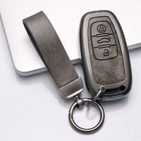 Zinc Alloy Leather Car Key Cover for Audi Q3 Q5 Q7 A1 A3 8P A4 B9 A5 A6 C7 8S 8W A7 A8 4M S4 S5 S6 S7 S8 RS3 RS6 SQ5 TTS TFSI