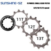 SUNSHINE Cassette Bicycle Ratchet Cog 11 12 13T Sprocket 12 8 9 11 Speed Pinion Bike 10v Cogset Single Speed Freewheel Adapter