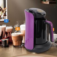 400W Turkish Coffee Maker Machine 6 Cups With Temperature Control LCD Display 3 Heating Modes For Home Travel