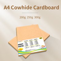 A4 Brown Kraft Paper 8.27×11.7 Inch Cowhide Cardboard Handmade DIY Package Cardstock Watercolor Painting Crafts Paperboard 200G