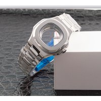 NH05 Stainless Steel Watch Case Band Women Watch Case Sapphire Glass 35MM Case Strap For Nautilus NH05 NH06 Movement