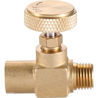 1/4" Female NPT X 1/4" Male NPT Heavy Duty Brass High Pressure Propane LPG Gas Flow Control Needle Valve
