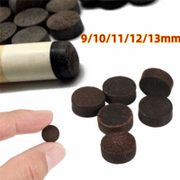 Cowhide Pool Cue Tips Anti-slip Wear Resistant Leather Cue Tips High Elasticity 9/10/11/12/13mm Billiard Cue Tips