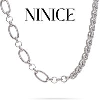 NiNice Necklaces for Women Stainless Steel Jewelry Fashion Heavy Industry Metal Personalized Chain Accessories Wholesale