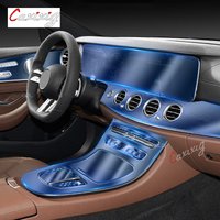 For Mercedes Benz Class-E W213 2021-2022 Car Interior Center console Transparent TPU Protective film Anti-scratch Accessories
