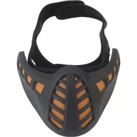 Tactical Cyberpunk LED Mask Hunting Shooting Airsoft Protective Breathable Half Face Mask Halloween Cosplay Mask