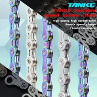 TANKE chaîne de vélo S8 S9 S10 S11 S12 chaînes de vélo de route vtt, chaîne de vitesse Variable 116/126L accessoire de cyclisme actuel de haute qualité