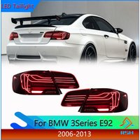 For BMW 3 Series E92 Upgraded Taillights 2006-2012 Featuring Laser Light Lines LED Turn Signals Brake Lights And Reverse Lights