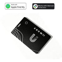 Wallet Tracker Card (iOS and Android) Bluetooth Tracker Card, 0.07in Rechargeable Smart Tracking Card Work with Apple Find My