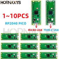 10pcs/Official Raspberry Pi Pico Board RP2040 Dual-Core 264KB ARM Low-Power Microcomputers High-Performance Cortex-M0+ Processor