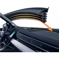 1.6M Car Dashboard Sealing Strip Noise Sound Insulation Rubber Strips Front Windshield Gap Strip Universal Seal Accessories