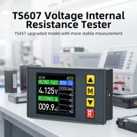 TS607 DC5V Battery Internal Resistance Voltage Tester 1.77 Inch TFT Color LCD 4 Wire AC Test Method Digital Battery Analyzer