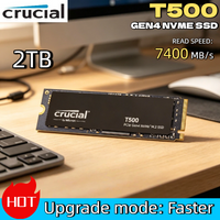 NEW Original Crucial T500 500GB 1TB Gen4 NVMe M.2 Internal Gaming SSD Up to 7300MB/s OEM Package for Laptop Desktop