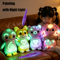 NEW Glowing Plush Toy Soft Animal For Kids With Night Light Function For Bedtime Companion And Travel Birthday Gift