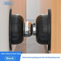 1Pcs Strong Magnetic Door Stopper Silicone Silent Anti Collision Doorstop for Hotel Home Wall Protector No Drill Floor Mount