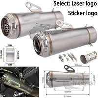 Uniwersalny tłumik wydechowy do motocykla 51 60MM do Ninjia250300 R3 R6 R25 MT07MT09MT10 ZX6RZX10R Z800 Z900 CB400 ETC ARROW