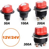 50 100 200 300A Auto Batterie Rennen Rally Schalter 12 V Batterie Trennschalter Isolator Cut Off Schalter Kit Für RV motorrad Lkw Boot