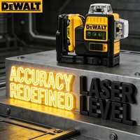 Dewalt DW089LG – laserowy poziomomierz z 3 liniami, obrotowy o 360 stopni, do użytku na zewnątrz, zasilany baterią litową 12 V, z zielonym światłem do pomiaru poziomu.