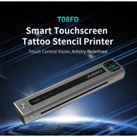 New AIMO T08FD Tattoo Stencil Printer Thermal Wireless Transfer Tattoo Machine Compatible with Paper Compatible Smartphone & PC