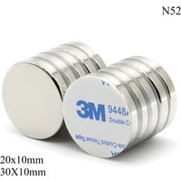 AliExpress NONE N52 20x10 21X10 30X10 Refrigerator Magnet 3m double-sided tape Neodymium Strong Ebike Motor Generator Engine Science Diy Craft