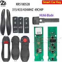 Zz KR5180528 315/433/434MHZ PCF7945P 49CHIP Bezkluczykowy Pilot Samochodowy DIY Części Zamienne Do Porsche Macan Panamera Cayenne 911 2012-2018