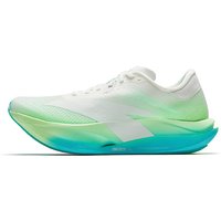 POIZON Anta C202 7.0 Low top Running Shoes Men's Papyrus White/New Fluorescent Light Grass Green/Competition Blue 112625575-4