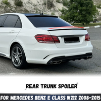 For Mercedes Benz E CLASS W212 2008-2015 E200 220 250 300 320 350 E63 Rear Trunk Lid Boot Ducktail Lip Spoiler Wings