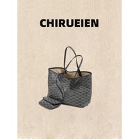 CHIRUEIEN New Large Capacity Leather Dog Tooth Tote Bag Single Shoulder Bag Maternity Bag Casual Simple Style Commuter Bag