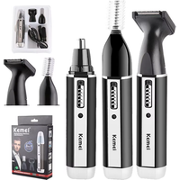 Kemei All In One Nose Hair Trimmer For Men&Women Electric Rechargeable Trimmer For Ear,Beard,Eyebrow,Facial,Trimer Grooming Kit