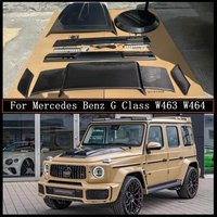 For Mercedes Benz G Class W464 W463 Real Carbon Fiber Front Engine Hood Bonnet Vent Roof Spoiler Rear Splitter Spare Tire Cover