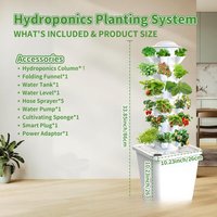 30-Holes Hydroponic tower Garden Vertical Tower Growing System Vegetable Planter Balcony Garden Greenhouse Cultivation Equipment
