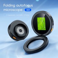 500x Digital Microscope with Magnifying Glass 8LED Lights Autofocus Mini Microscope for electronics repair Compatible with MacOS