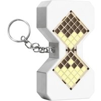 Cyberpunk Style LED Electronic Hourglass Pendant 80s To 400s Technology Sense Digital Sand Timer Key Chain