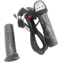 AliExpress NONE Wuxing 111DX 36V 48V E bike throttle electric bike gas handle with battery indicator and ignition switch electric scooter parts