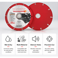 105/115/125mm Brazed Stainless Steel Saw Blade, Metal Cutting Disc for Angle Grinder, Cast Iron & Stone Cutting Tool