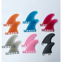Future GL Small Twin Fin Fiberglass Tail Rudder Two-Piece Tail Fin Surfboard Equipment Sports Fitness Swimming Accessories