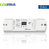 DT6 DALI LED Dimmer DC 12V 24V 4CH Constant Voltage LED Controller PMW Dimming With Numeric Display For Single Color LED Strip