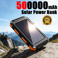 500000mAh Large Capacity Solar Power Bank Super Fast Charging Outdoor Portable External Battery for iPhone Huawei Samsung 2026