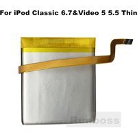 2000mAh Square Battery Upgrade replacement for iPod Classic 6.7&Video 5 5.5 30GB Classic 6th 6.5th 7th 80GB 120GB Thin Version