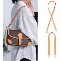 Genuine Cowhide Bag Strap Replacement for LV Diane Bag Crossbody Handbag Adjustable Shoulder Belts DIY Bag Accessories