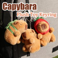 Cotton Net Red Cute Capybara Water Dolphin Pendant Plush Toy Doll Bag Charm Keychain Lovely Doll Doll Dolls Gift