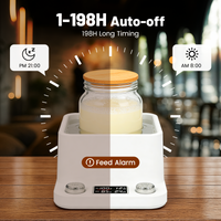 Even Sourdough Starter Warmer 1°F Precise Thermostat 70-104°F 198-Hour Timer Intelligent Heater for Yogurt & Beer Fermentation