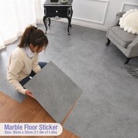 Simulated Marble Tile Floor Sticker PVC Waterproof Self-adhesive for Living Room Toilet Kitchen Home Floor Decor 3d Wall Sticker