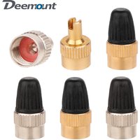 2 in 1 AV Nozzle Copper Cap 8V1 Thread Auto Bicycle Cars Motorcycle Scooter Schrader Valve Lid 5V1 Inserts Core Install Release