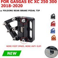 Motorcycle Accessories Folding Rear Brake Pedal Tip Plate Pad Lever Cap For GasGas EC XC 250 300 EC250 EC300 2018 2019 2020 Part