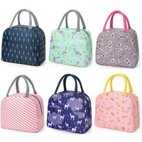 Portable Lunch Bag Waterproof Insulated Canvas Cooler Bag Thermal Food Picnic Lunch Bags for Children School Lunch Bag lonchera